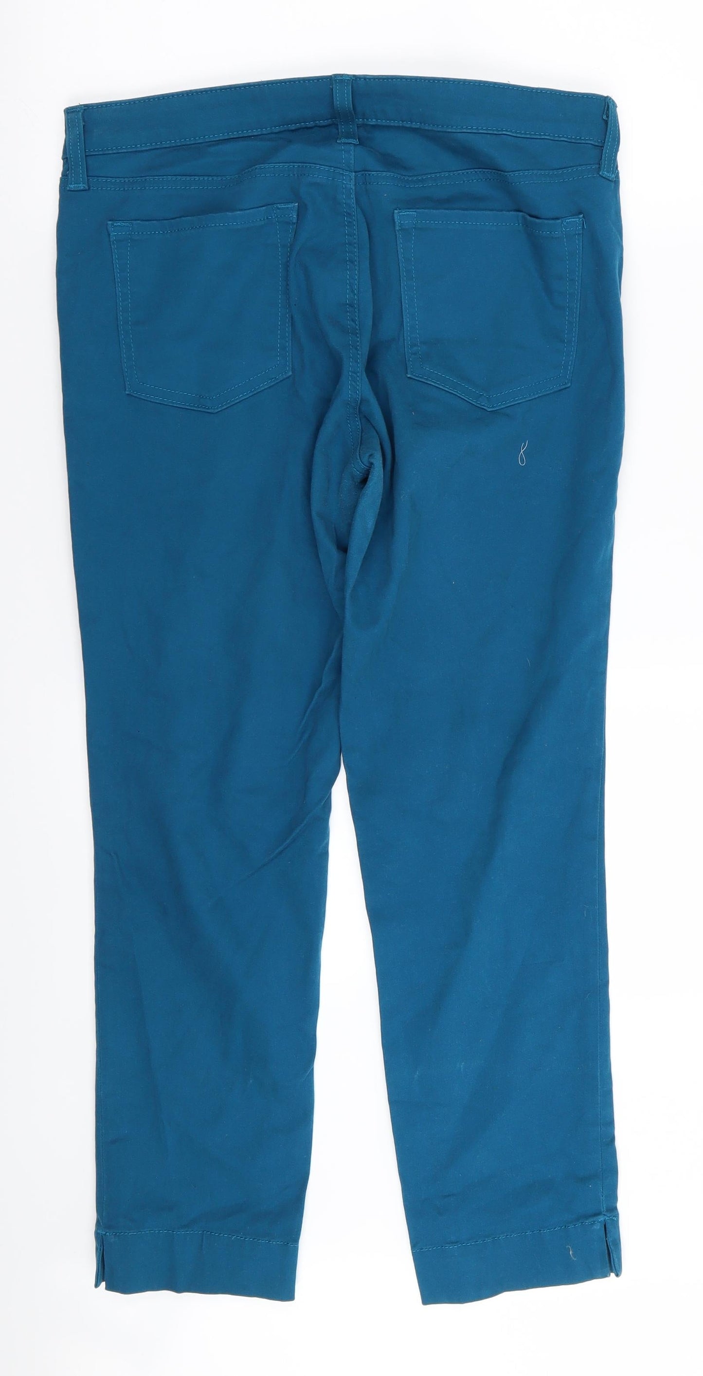 Womens UK Size 8 Preworn Regular Fit  Blue Trousers