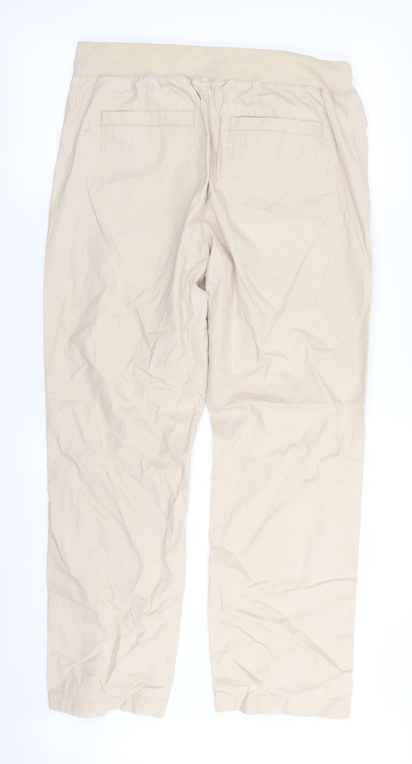 Womens UK Size 12 Classic Regular Fit  Beige Trousers