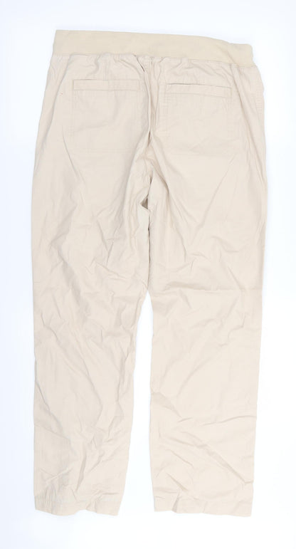 Womens UK Size 12 Classic Regular Fit  Beige Trousers
