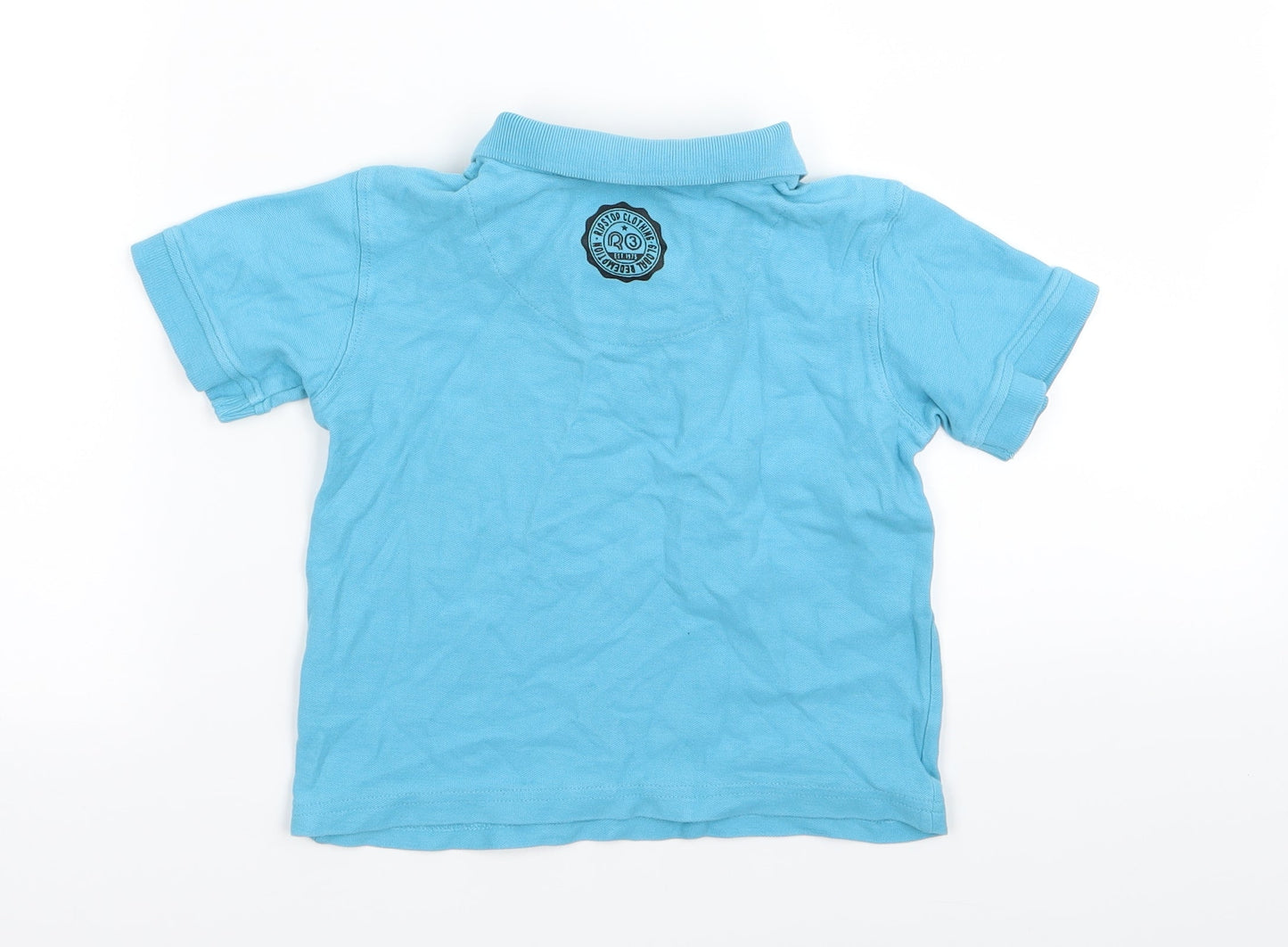 ripstop Boys Blue   Basic Polo Size 4-5 Years