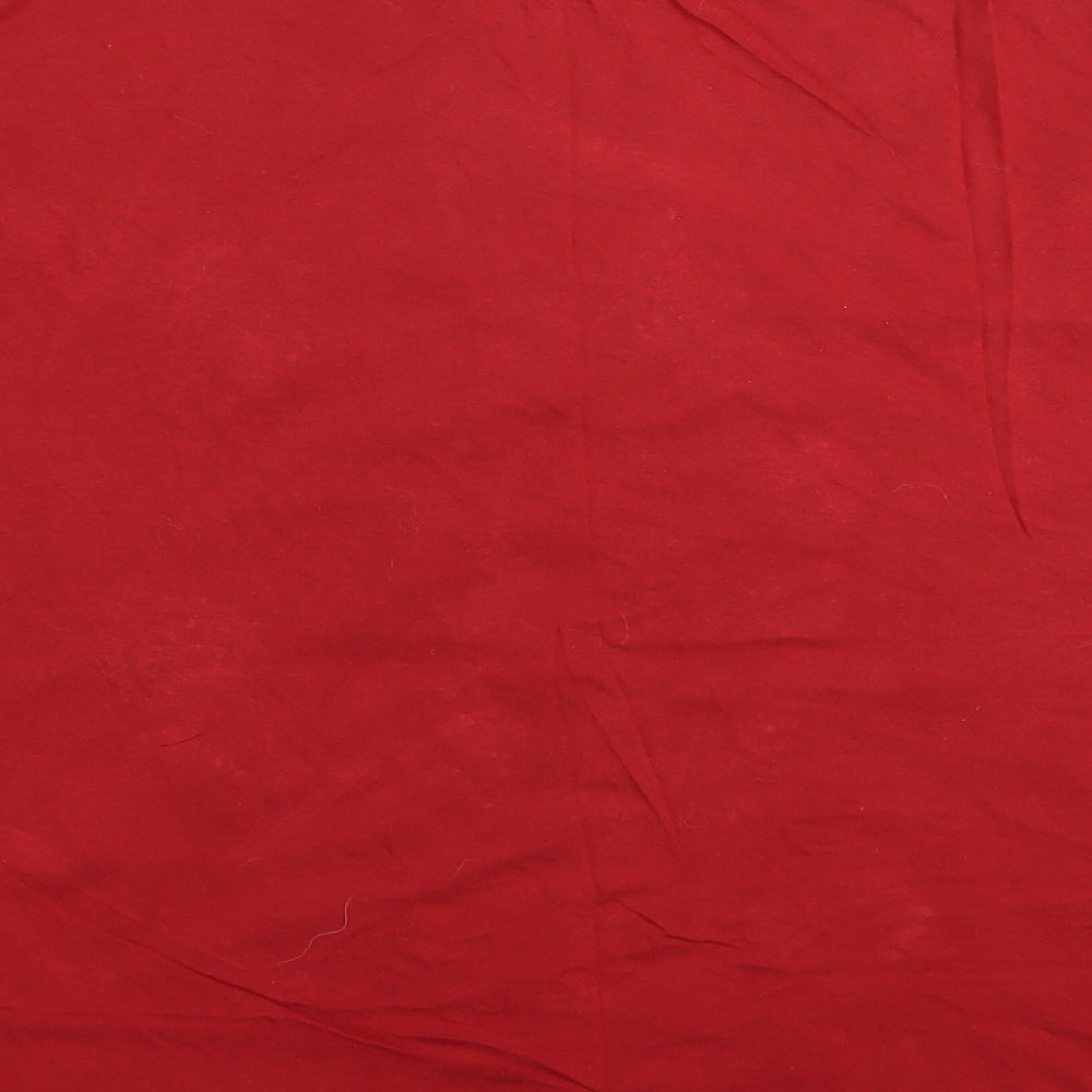 Womens UK Size 12 Per Una Red Basic T-Shirt