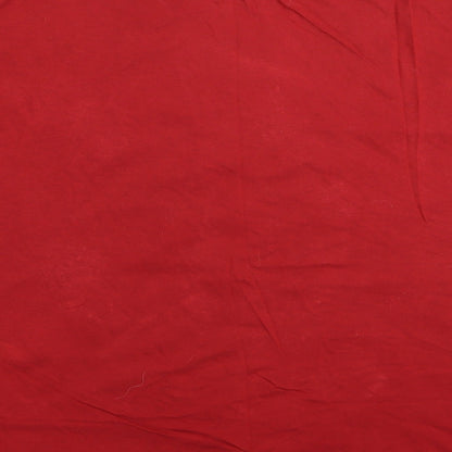 Womens UK Size 12 Per Una Red Basic T-Shirt