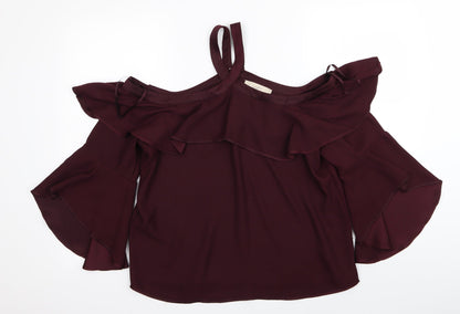 LOFT Womens Purple   Basic T-Shirt Size M