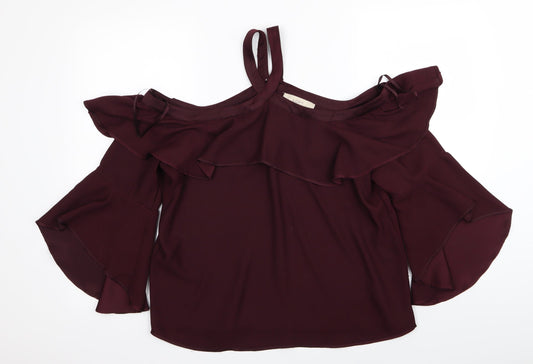 LOFT Womens Purple   Basic T-Shirt Size M