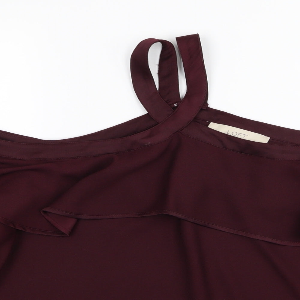 LOFT Womens Purple   Basic T-Shirt Size M