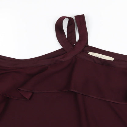 LOFT Womens Purple   Basic T-Shirt Size M