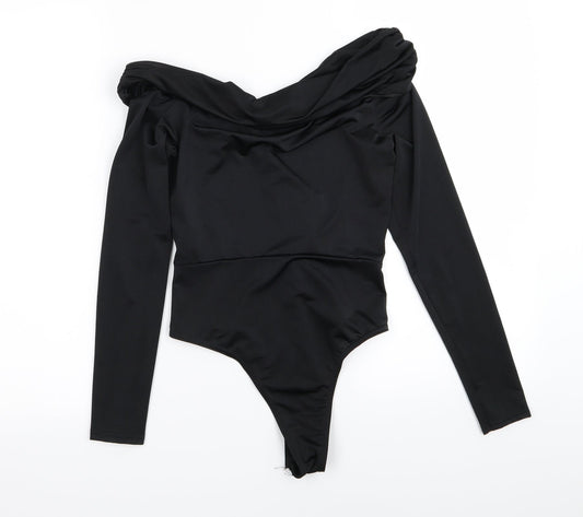 Boohoo Womens Black   Bodysuit One-Piece Size 10