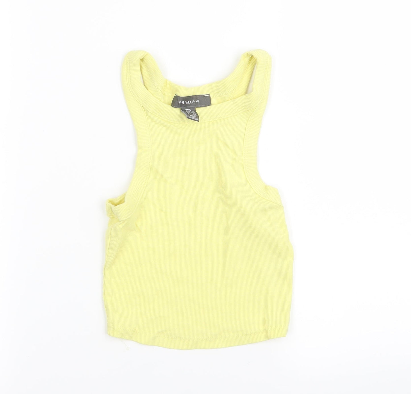 Primark Womens Yellow   Basic Tank Size 6