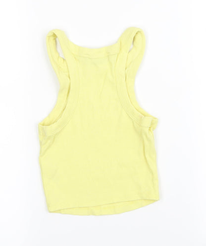 Primark Womens Yellow   Basic Tank Size 6