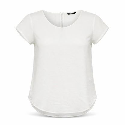 Womens UK Size 8 Only White Basic Blouse