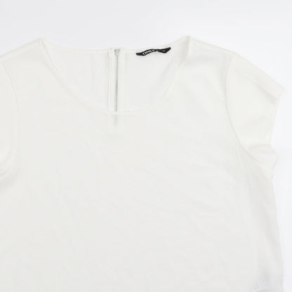 Womens UK Size 8 Only White Basic Blouse