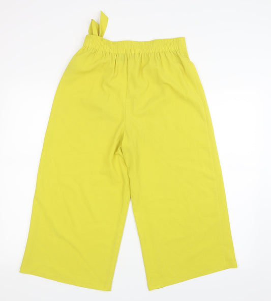 George Womens Yellow   Cropped Trousers Size 8