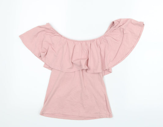 Womens UK Size 8 Atmosphere Pink Basic T-Shirt