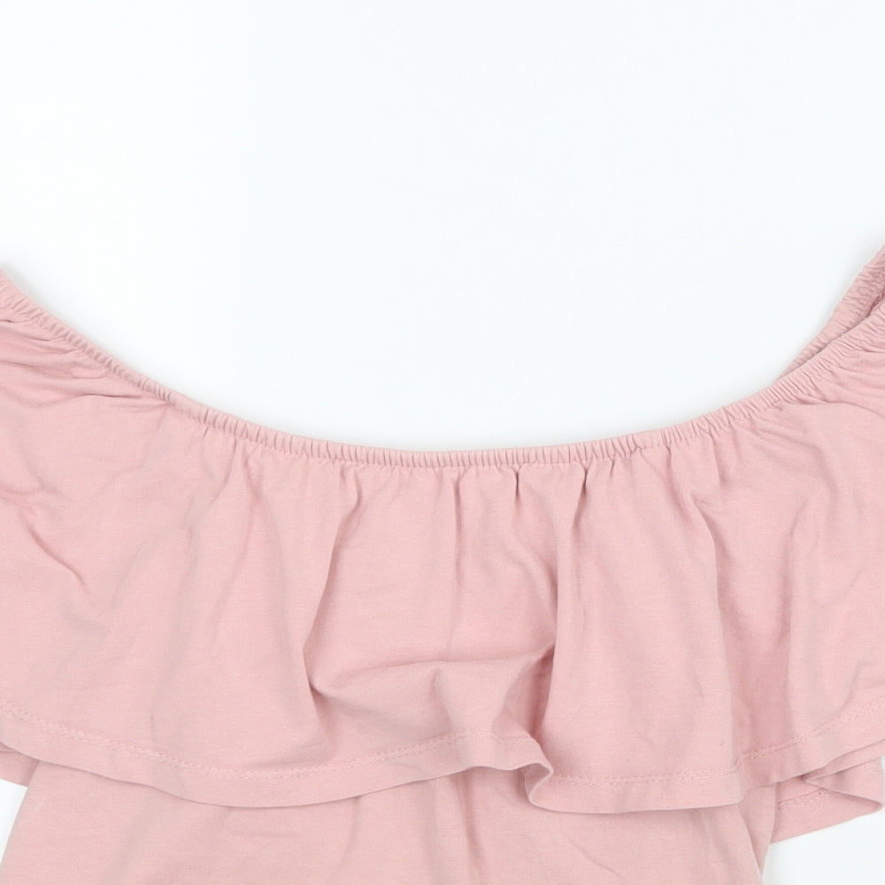 Womens UK Size 8 Atmosphere Pink Basic T-Shirt