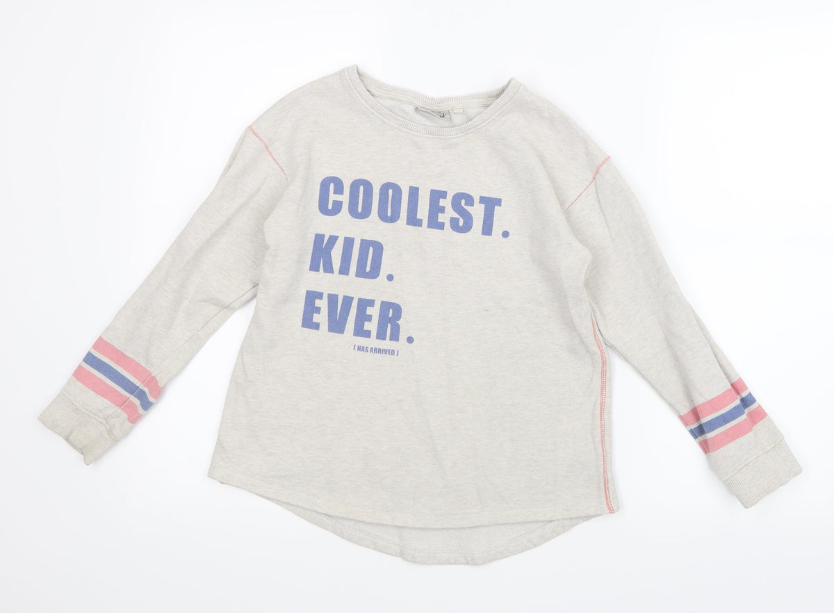 Next Girls Beige   Pullover Jumper Size 10 Years
