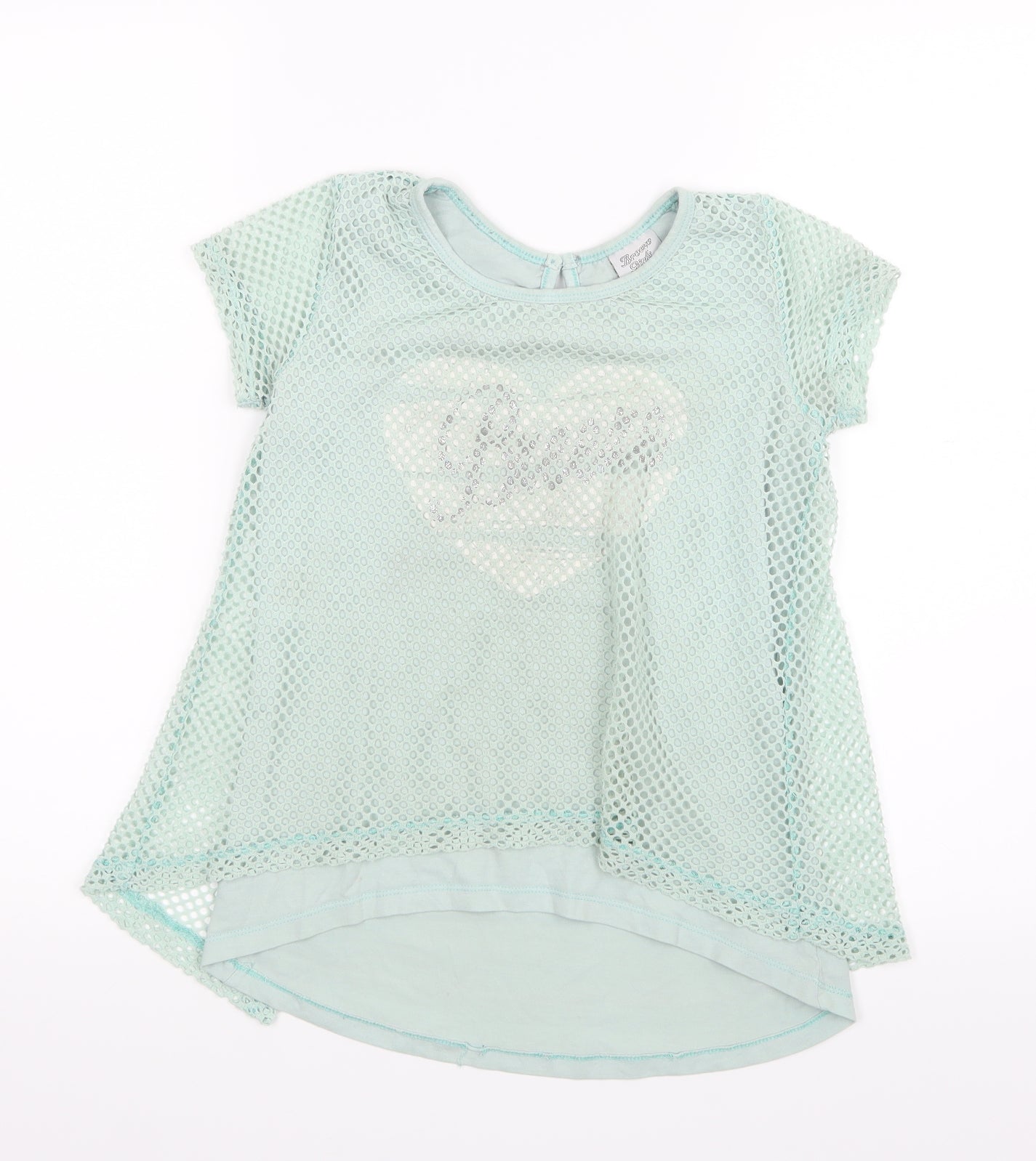 Breeze Girls Girls Green   Basic T-Shirt Size 10 Years