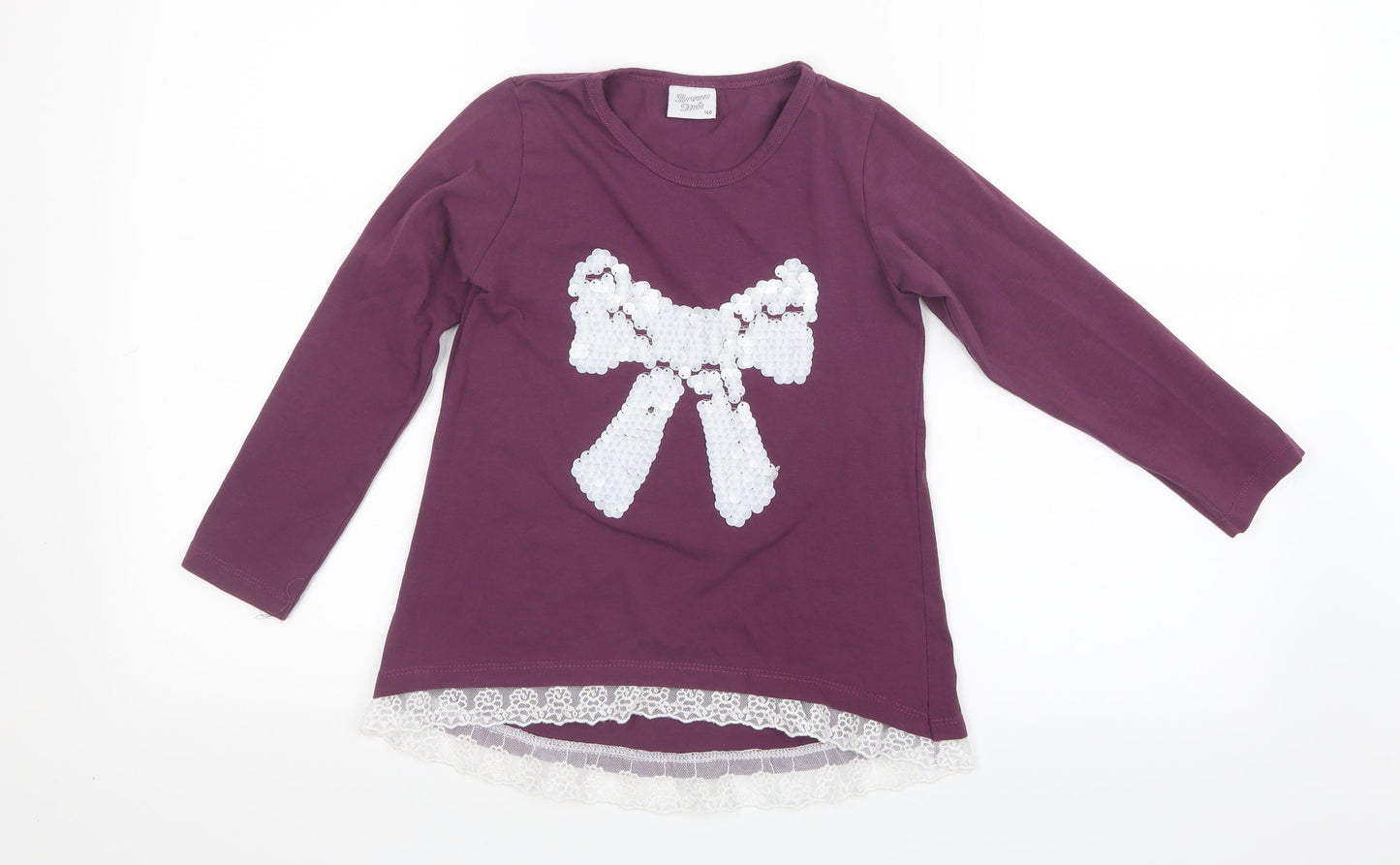 Breeze Girls Girls Purple   Basic T-Shirt Size 10 Years
