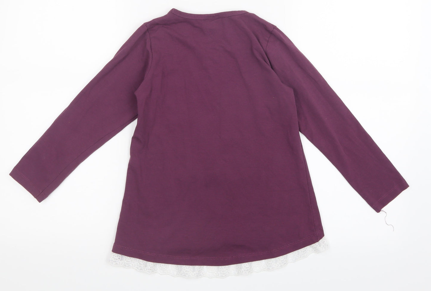 Breeze Girls Girls Purple   Basic T-Shirt Size 10 Years