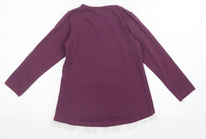 Breeze Girls Girls Purple   Basic T-Shirt Size 10 Years