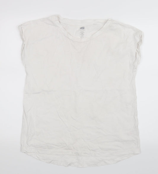 F&F Womens White   Basic T-Shirt Size 12