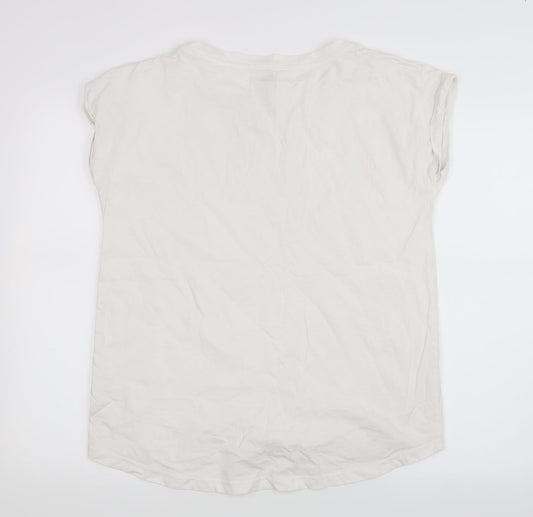 F&F Womens White   Basic T-Shirt Size 12