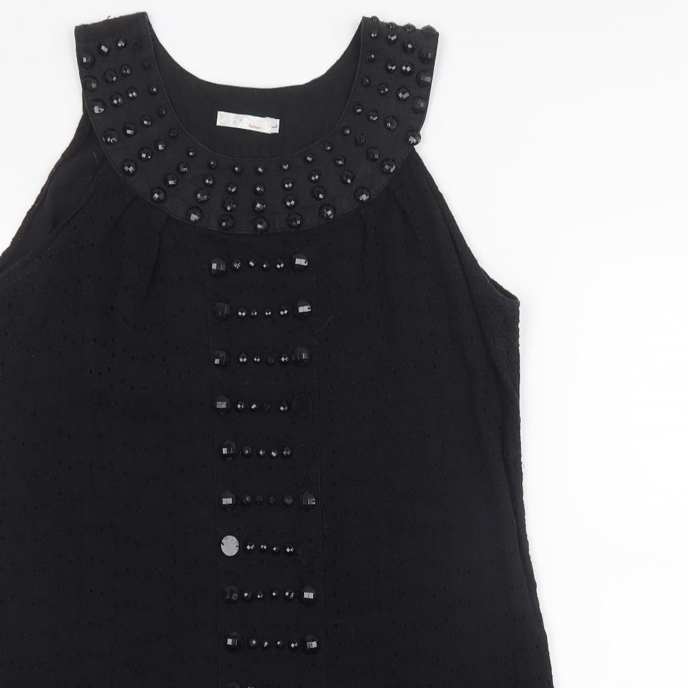 S.C Fashion Womens Black   Basic Blouse Size L