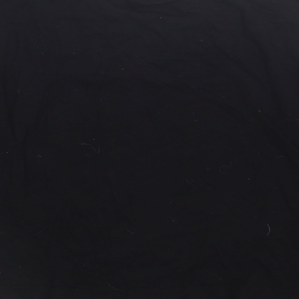 Young Dimension Girls Black   Basic T-Shirt Size 7-8 Years  - Open Shoulders