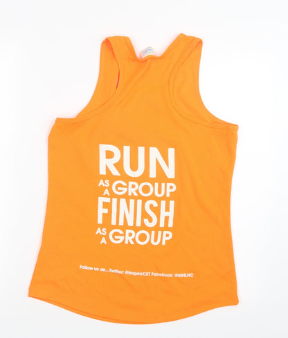 Awdis Womens Orange   Basic Tank Size M  - Neon