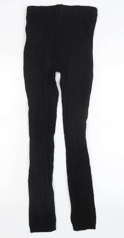 Womens UK Size S Preworn Regular Fit  Black Trousers