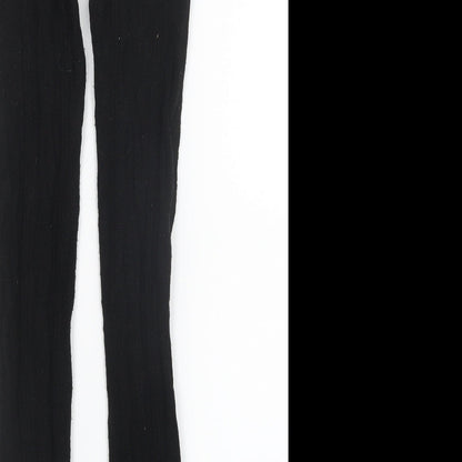 Womens UK Size S Preworn Regular Fit  Black Trousers