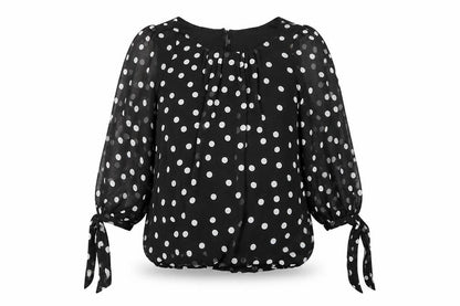 Womens UK Size 8 Cameo Rose Black Basic Blouse