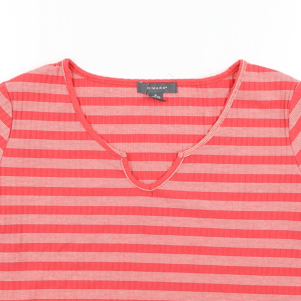 Primark Womens Red   Basic T-Shirt Size XL
