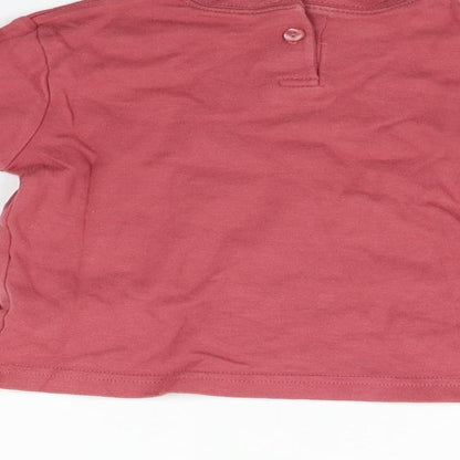 George  Pink   Basic T-Shirt Size 12-18 Months  - Super hero