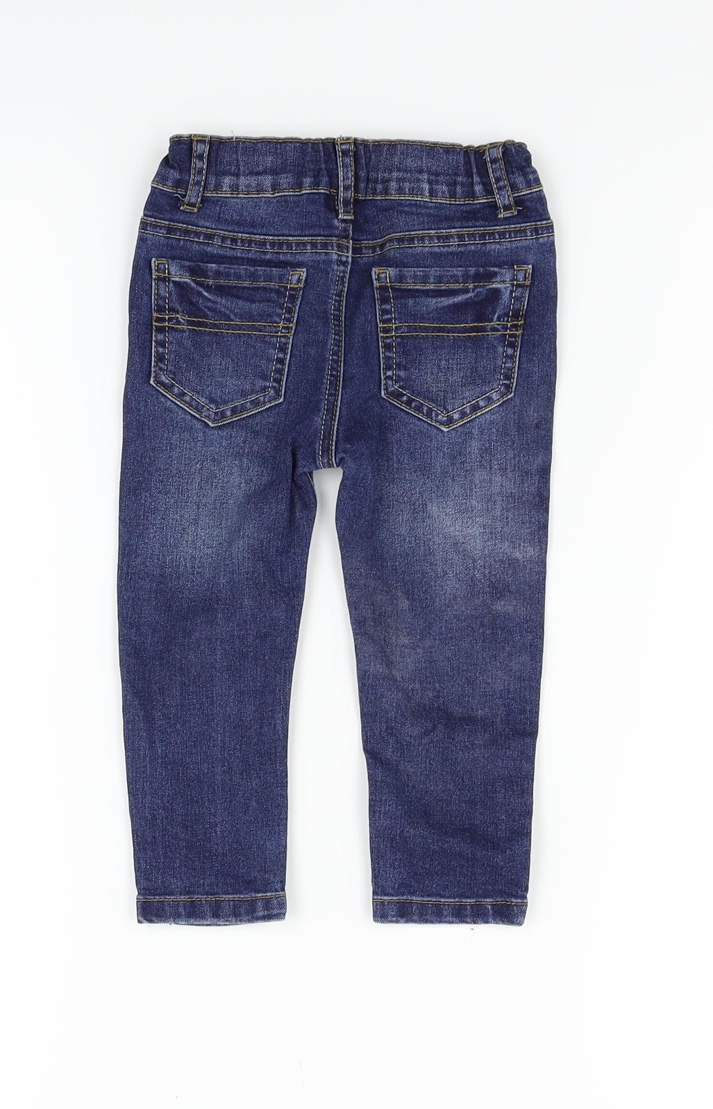 Denim & Co.  Blue   Cargo Trousers Size 12-18 Months
