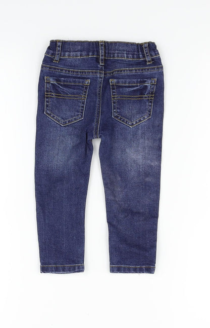 Denim & Co.  Blue   Cargo Trousers Size 12-18 Months