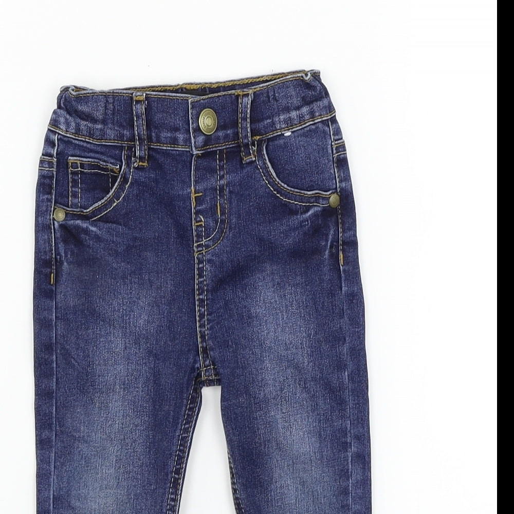 Denim & Co.  Blue   Cargo Trousers Size 12-18 Months