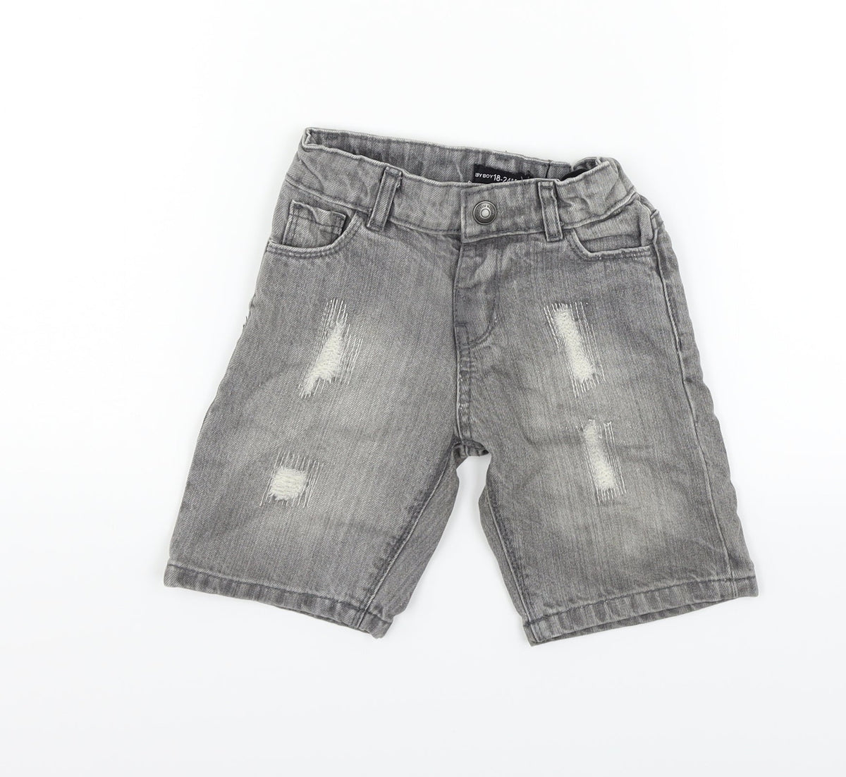 Mini Rebel  Grey   Cropped Jeans Size 18-24 Months