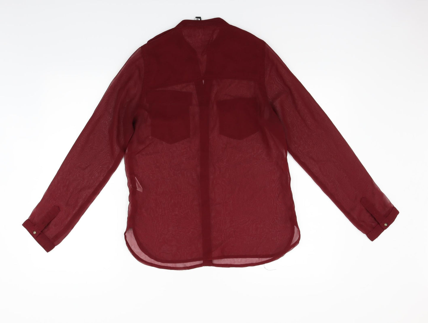 iNFLUENCE Womens Red   Basic Button-Up Size 10