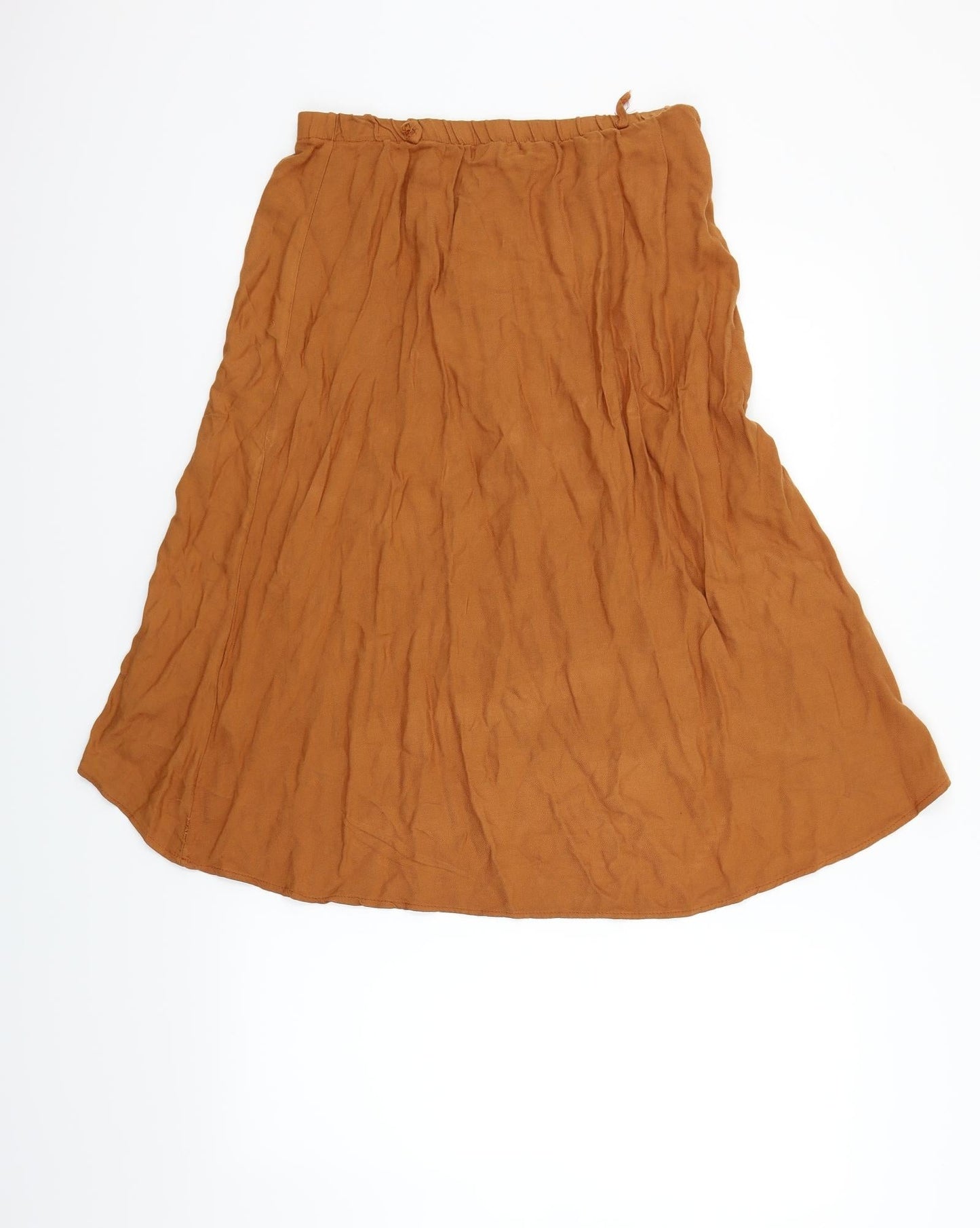 eVIE Womens Orange Houndstooth  Flare Skirt Size 10