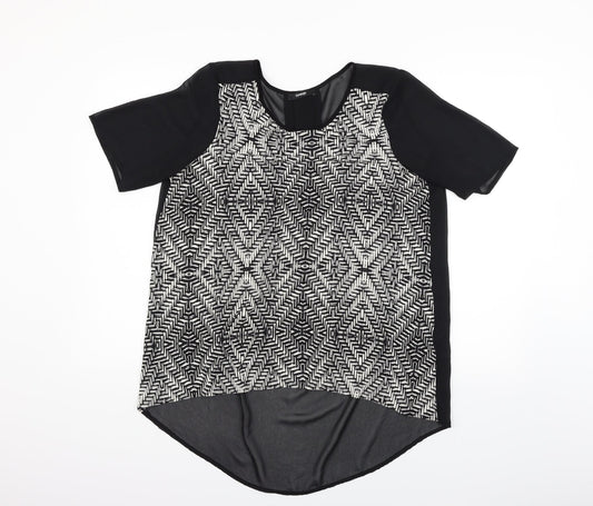 George Womens Black   Basic T-Shirt Size 12