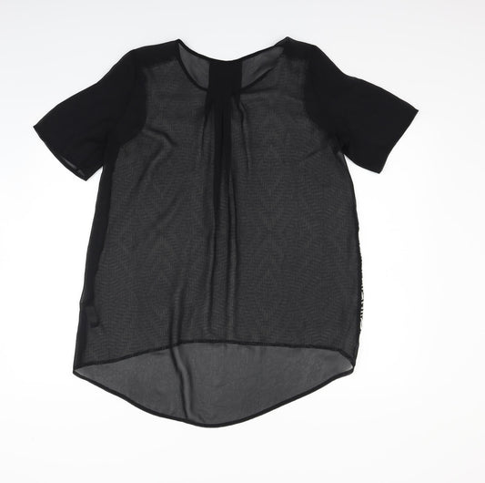 George Womens Black   Basic T-Shirt Size 12