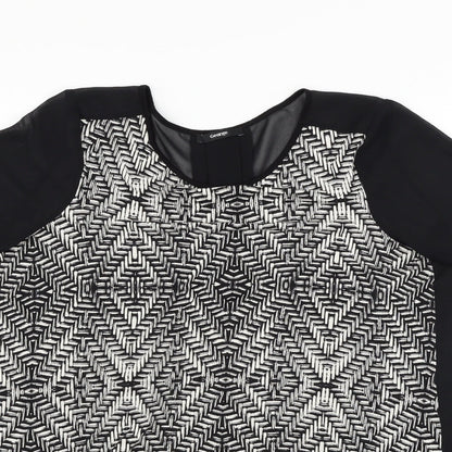 George Womens Black   Basic T-Shirt Size 12