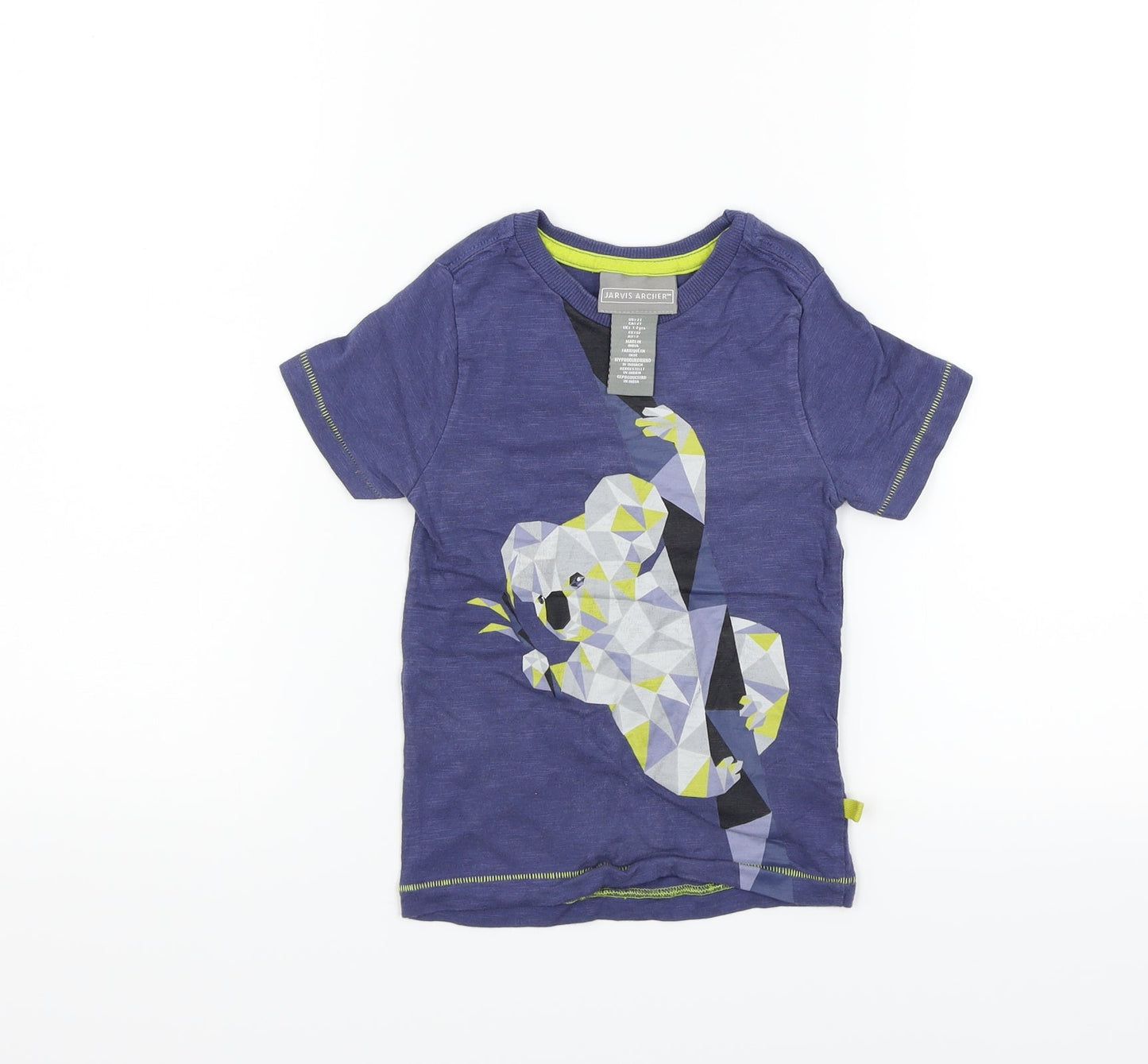Jarvis Archer Girls Blue   Basic T-Shirt Size 2 Years  - animal