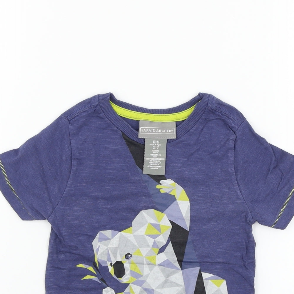 Jarvis Archer Girls Blue   Basic T-Shirt Size 2 Years  - animal