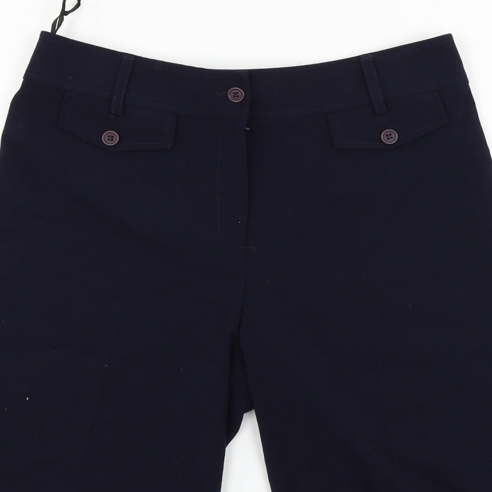 Womens UK Size 10 Sarah Hamilton Regular Fit  Blue Trousers
