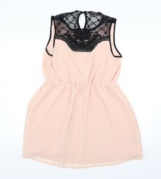 Miss Selfridge Womens Pink   Fit & Flare  Size 12