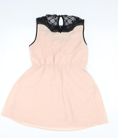 Miss Selfridge Womens Pink   Fit & Flare  Size 12