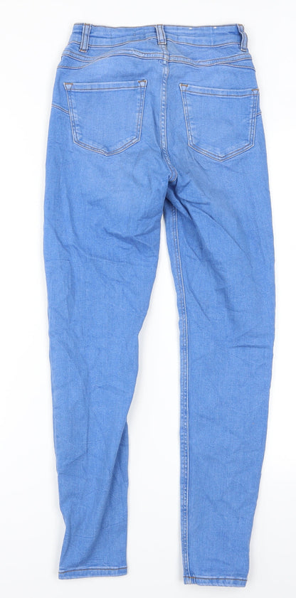 New Look Womens Blue  Denim Skinny Jeans Size 6 L27 in