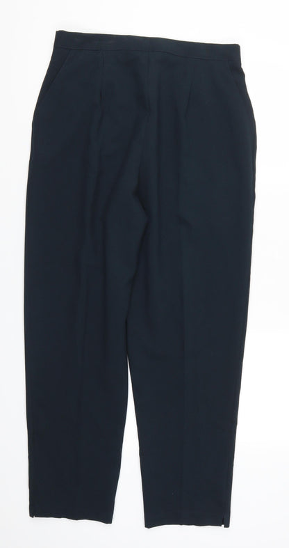 Womens UK Size 18 Preworn Regular Fit  Blue Trousers