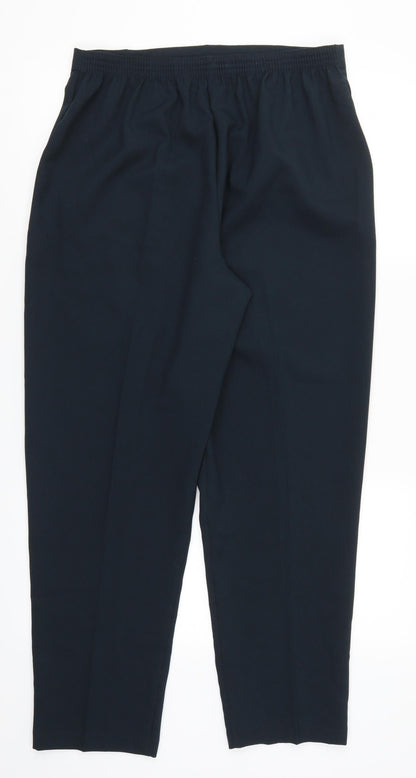 Womens UK Size 18 Preworn Regular Fit  Blue Trousers